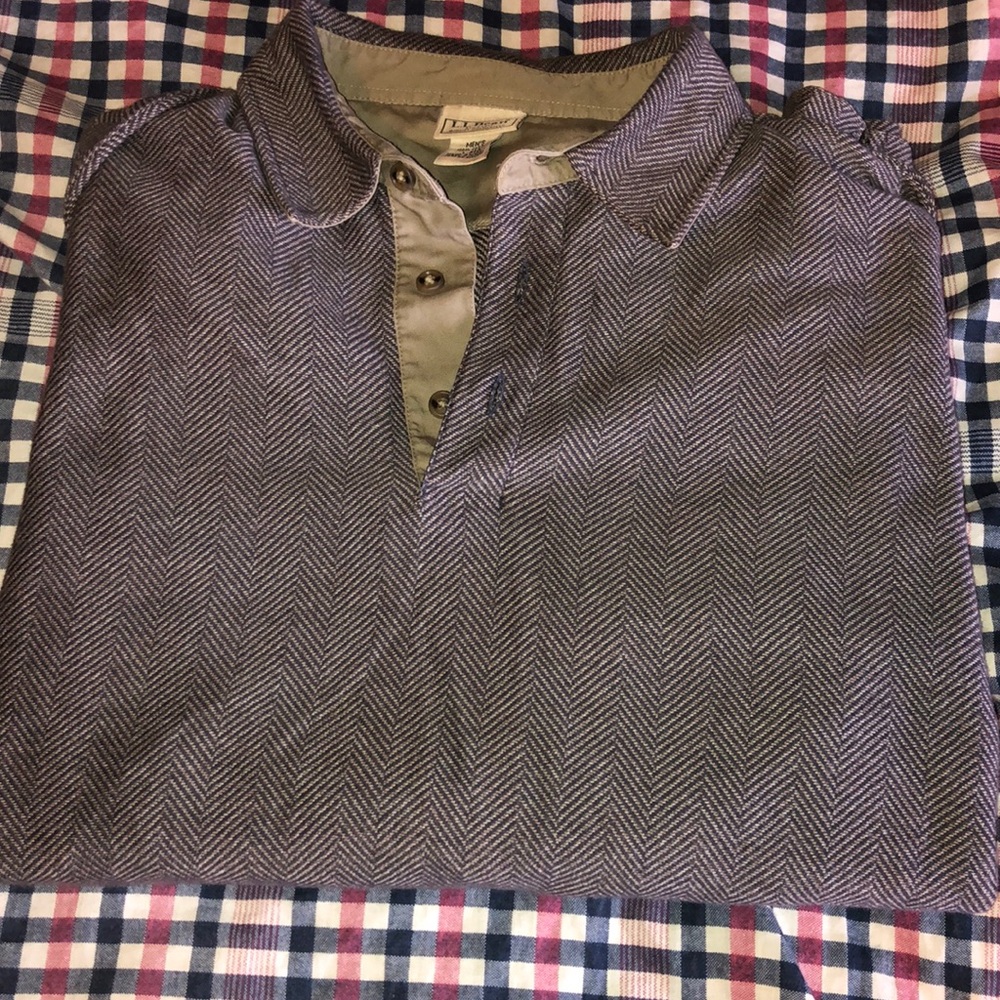 LLBean Collared long sleeve